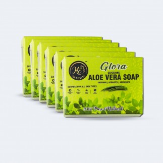 Glora - The Glycerine - Aloe Vera Soap (Pack of 6)